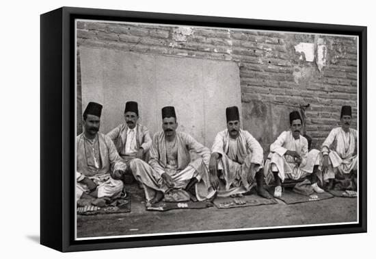 Turkish Money Changers, Baghdad, Iraq, 1925-A Kerim-Framed Premier Image Canvas