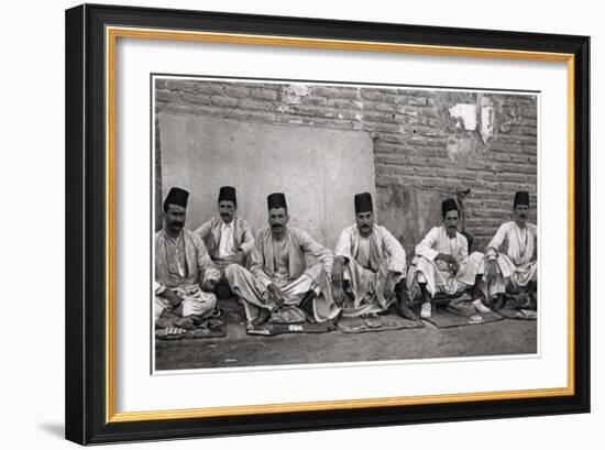 Turkish Money Changers, Baghdad, Iraq, 1925-A Kerim-Framed Giclee Print