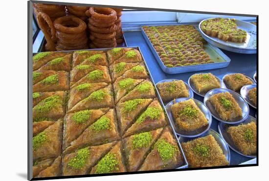 Turkish Pastries, Lefkosa (Nicosia), North Cyprus, Cyprus, Europe-Neil Farrin-Mounted Photographic Print