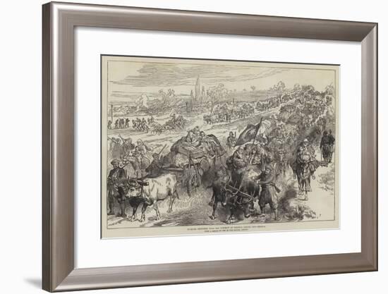 Turkish Refugees from the District of Tirnova Coming into Shumla-null-Framed Giclee Print