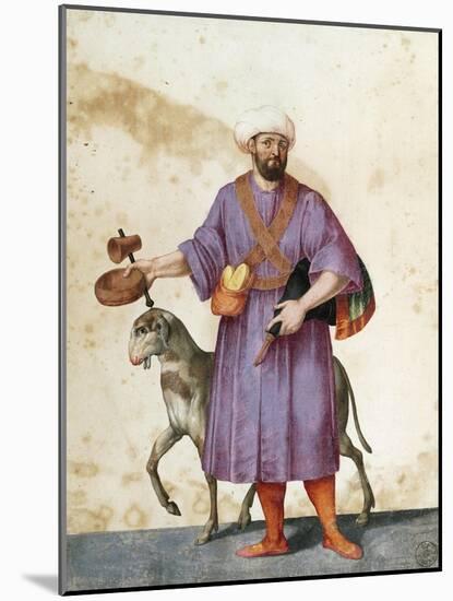 Turkish Shepherd with Sheep-Jacopo Ligozzi-Mounted Giclee Print