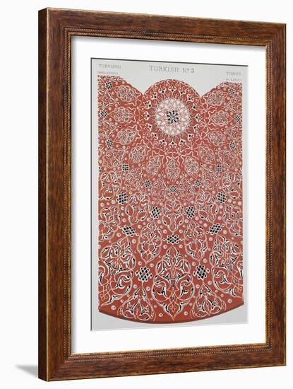 Turkish Style Decoration, Plate XXXVIII from Grammar of Ornament-Owen Jones-Framed Giclee Print