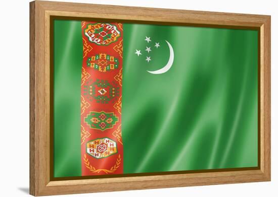 Turkmenistan Flag-daboost-Framed Stretched Canvas