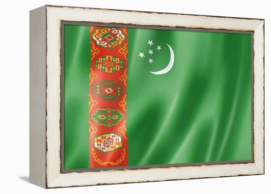 Turkmenistan Flag-daboost-Framed Stretched Canvas