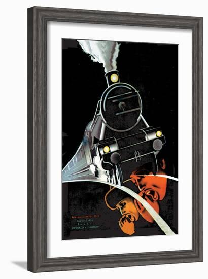 Turksib, Screaming Train-Stenberg Brothers-Framed Art Print