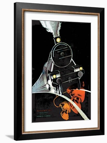 Turksib, Screaming Train-Stenberg Brothers-Framed Art Print