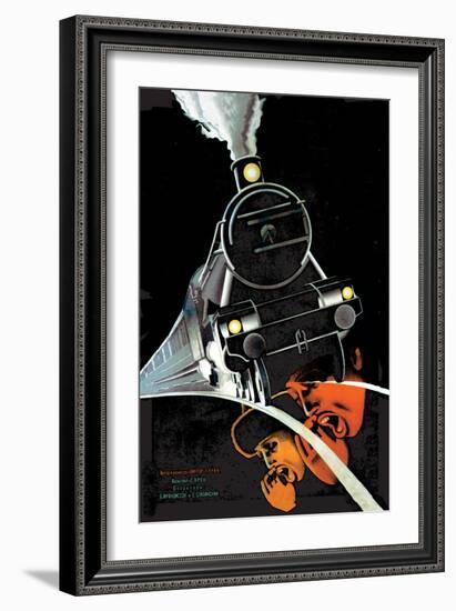 Turksib, Screaming Train-Stenberg Brothers-Framed Art Print