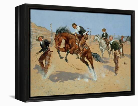 Turn Him Loose, Bill, c.1893-Frederic Sackrider Remington-Framed Premier Image Canvas