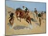 Turn Him Loose, Bill, c.1893-Frederic Sackrider Remington-Mounted Giclee Print