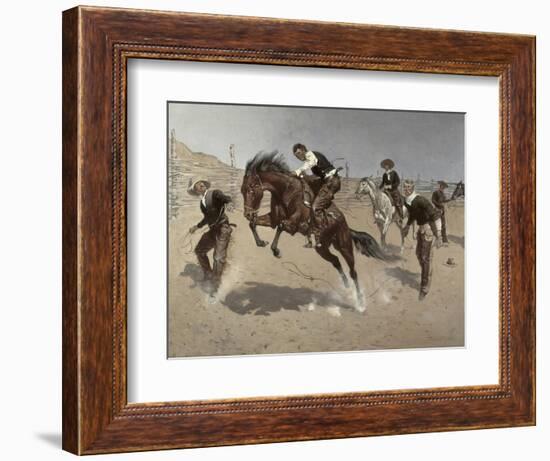 Turn Him Loose Bill-Frederic Sackrider Remington-Framed Giclee Print