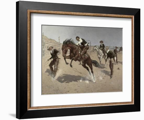 Turn Him Loose Bill-Frederic Sackrider Remington-Framed Giclee Print