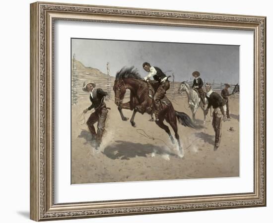 Turn Him Loose Bill-Frederic Sackrider Remington-Framed Giclee Print