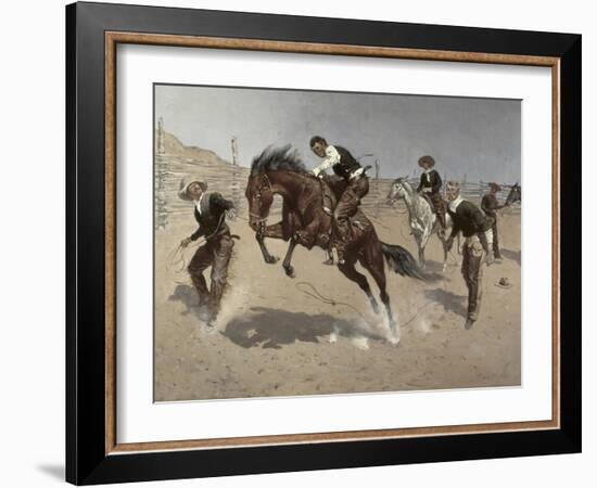 Turn Him Loose Bill-Frederic Sackrider Remington-Framed Giclee Print