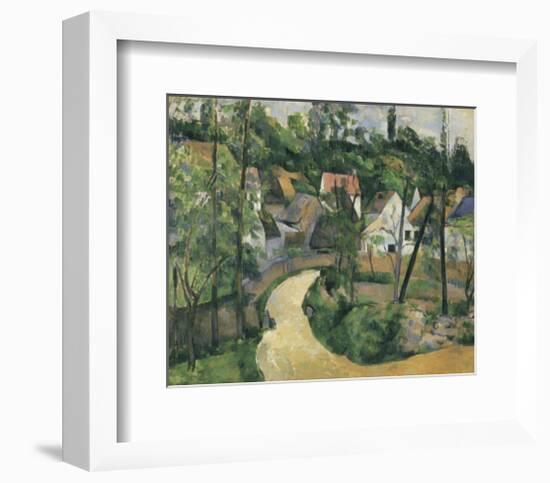 Turn in the Road, c.1881-Paul Cézanne-Framed Art Print