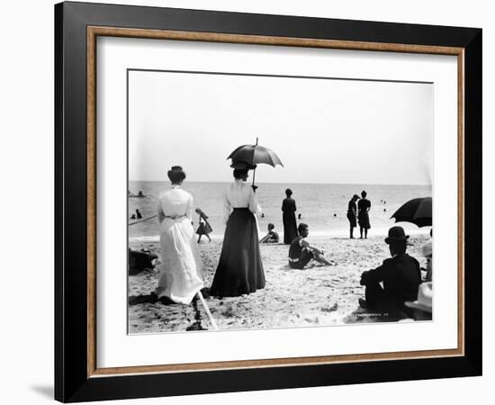 Turn of the Century Palm Beach-Science Source-Framed Giclee Print