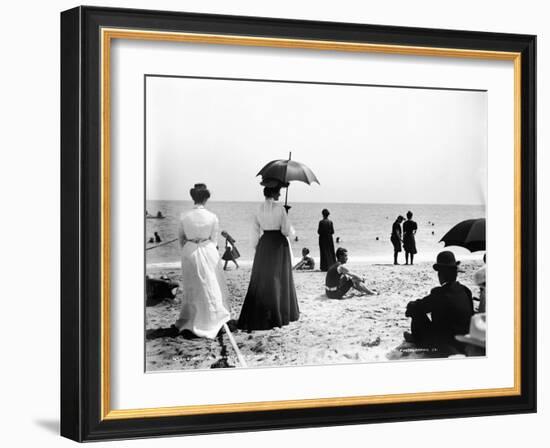 Turn of the Century Palm Beach-Science Source-Framed Giclee Print