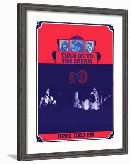 Turn on to the Cream, KPPC Radio, Los Angeles 1968-Bob Masse-Framed Art Print