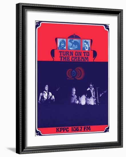 Turn on to the Cream, KPPC Radio, Los Angeles 1968-Bob Masse-Framed Art Print