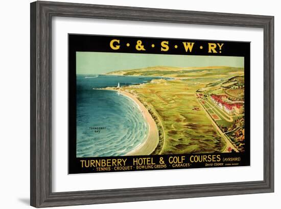 Turnberry Hotel and Golf Courses, Poster Advertising British Railways--Framed Giclee Print