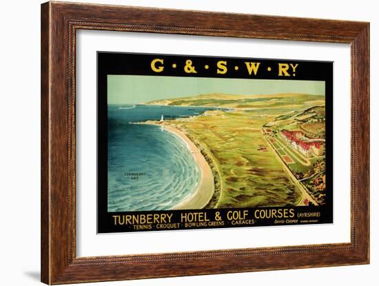 Turnberry Hotel and Golf Courses, Poster Advertising British Railways-null-Framed Giclee Print