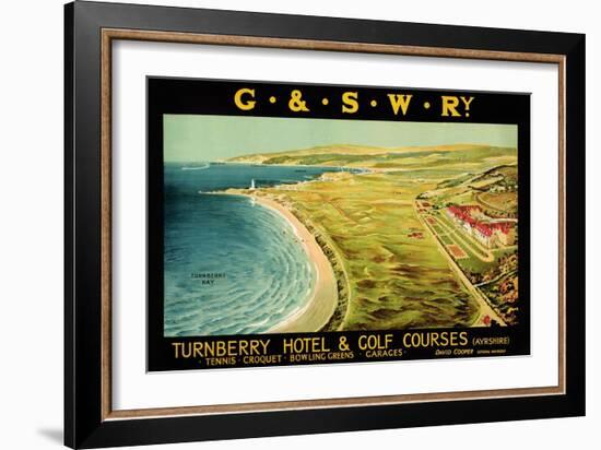 Turnberry Hotel and Golf Courses, Poster Advertising British Railways-null-Framed Giclee Print