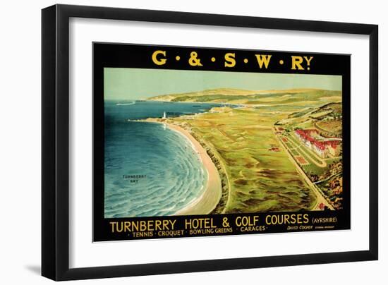 Turnberry Hotel and Golf Courses, Poster Advertising British Railways--Framed Giclee Print