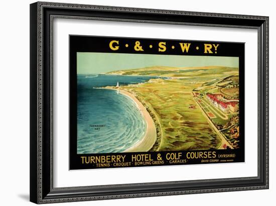 Turnberry Hotel and Golf Courses, Poster Advertising British Railways--Framed Giclee Print