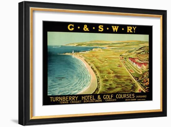 Turnberry Hotel and Golf Courses, Poster Advertising British Railways-null-Framed Giclee Print