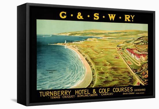 Turnberry Hotel and Golf Courses, Poster Advertising British Railways-null-Framed Premier Image Canvas