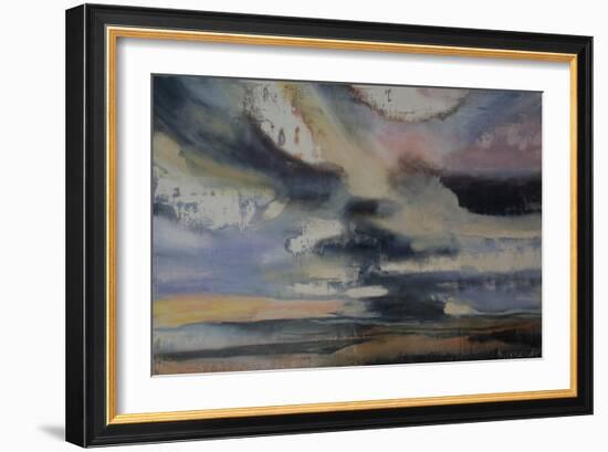 Turner in Translation 2, 2016, Oil and Shellac on Gesso Panel-Lou Gibbs-Framed Giclee Print