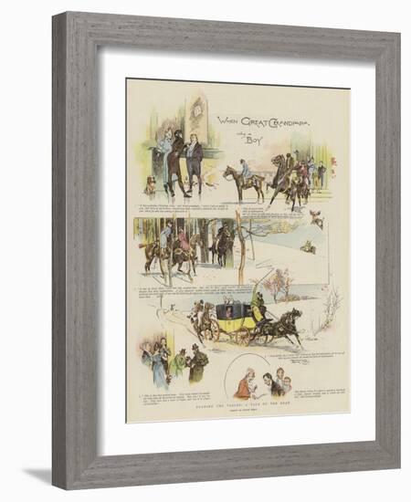 Turning the Tables, a Tale of the Road-Frank Craig-Framed Giclee Print