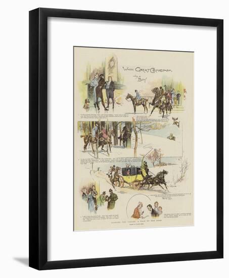 Turning the Tables, a Tale of the Road-Frank Craig-Framed Giclee Print