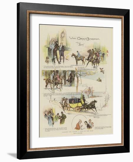 Turning the Tables, a Tale of the Road-Frank Craig-Framed Giclee Print