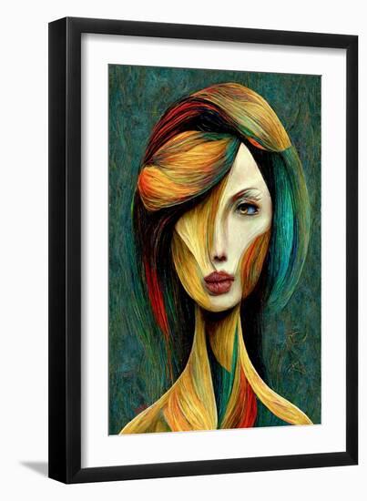 Turning Women into Wood, C.2022 (Digital Art)-Blake Munch-Framed Giclee Print