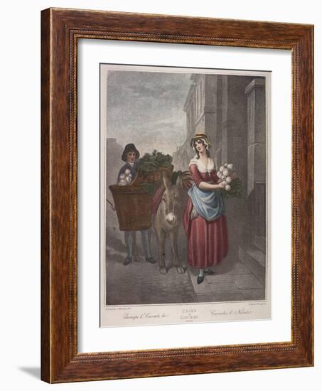 Turnips and Carrots Ho, Cries of London, C1870-Francis Wheatley-Framed Giclee Print