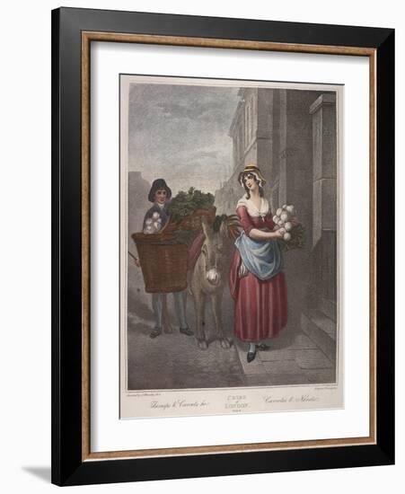 Turnips and Carrots Ho, Cries of London, C1870-Francis Wheatley-Framed Giclee Print