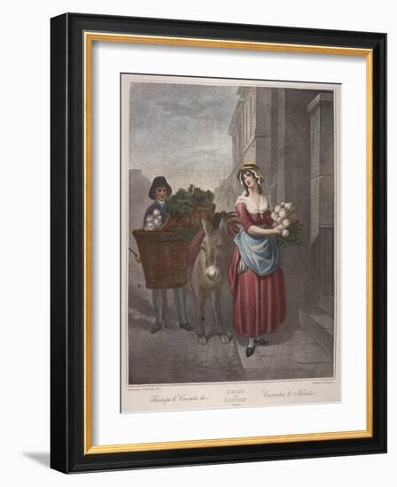 Turnips and Carrots Ho, Cries of London, C1870-Francis Wheatley-Framed Giclee Print