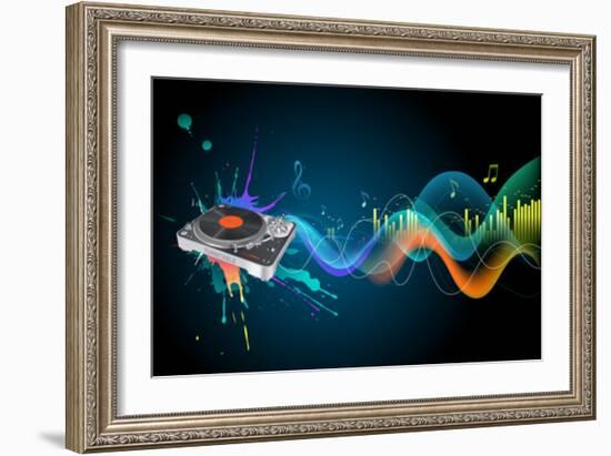 Turntable-Misha-Framed Premium Giclee Print