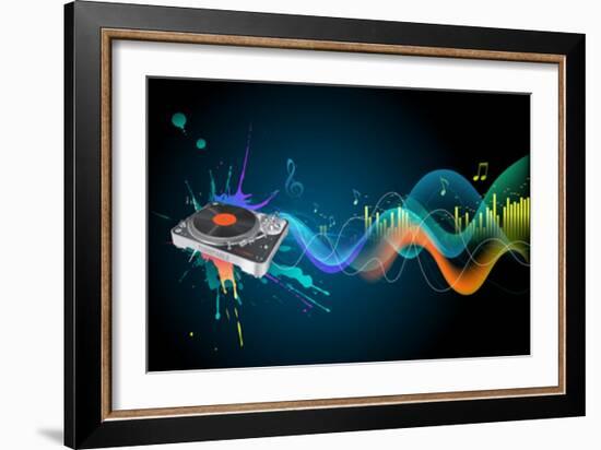 Turntable-Misha-Framed Premium Giclee Print