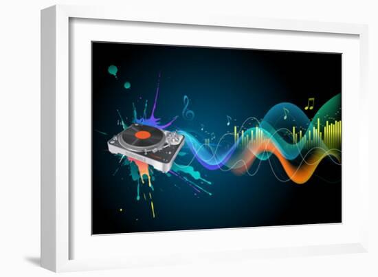 Turntable-Misha-Framed Premium Giclee Print