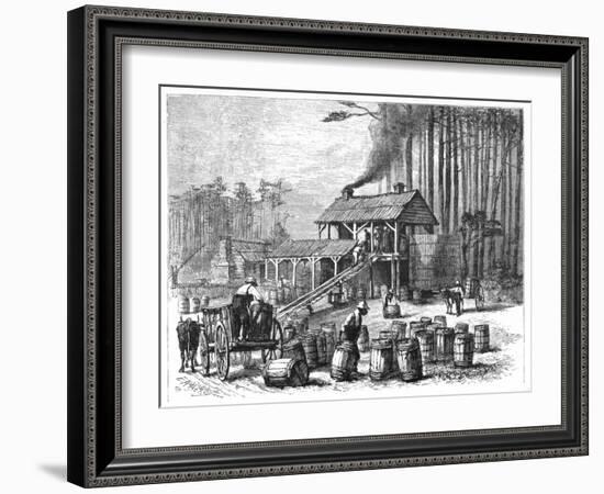 Turpentine Distillery, North Carolina, 1870-Edwin Austin Abbey-Framed Giclee Print