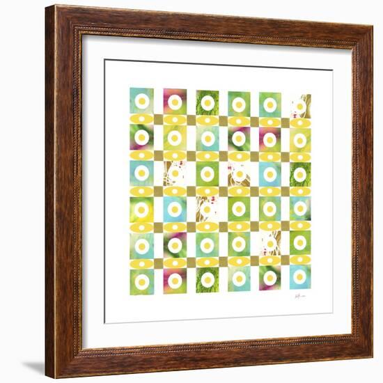 Turquiose GRID 17 copy-Pamela A. Johnson-Framed Giclee Print