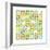 Turquiose GRID 17 copy-Pamela A. Johnson-Framed Giclee Print