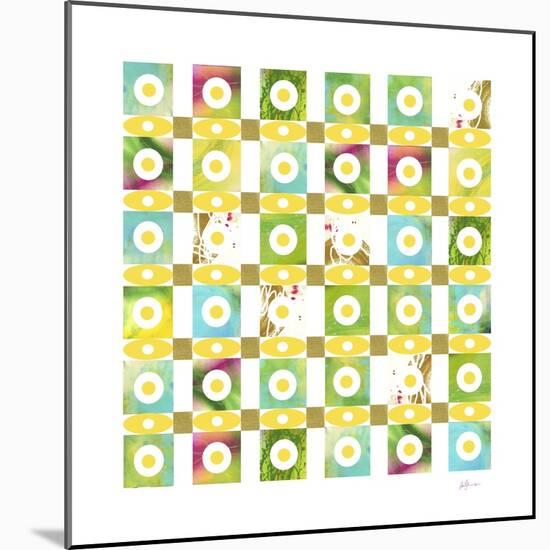 Turquiose GRID 17 copy-Pamela A. Johnson-Mounted Giclee Print