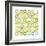 Turquiose GRID 17 copy-Pamela A. Johnson-Framed Giclee Print