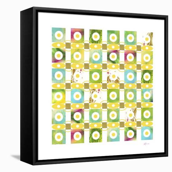 Turquiose GRID 18 copy-Pamela A. Johnson-Framed Premier Image Canvas