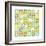 Turquiose GRID 18 copy-Pamela A. Johnson-Framed Giclee Print