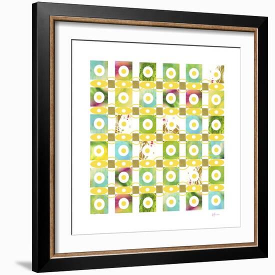 Turquiose GRID 18 copy-Pamela A. Johnson-Framed Giclee Print