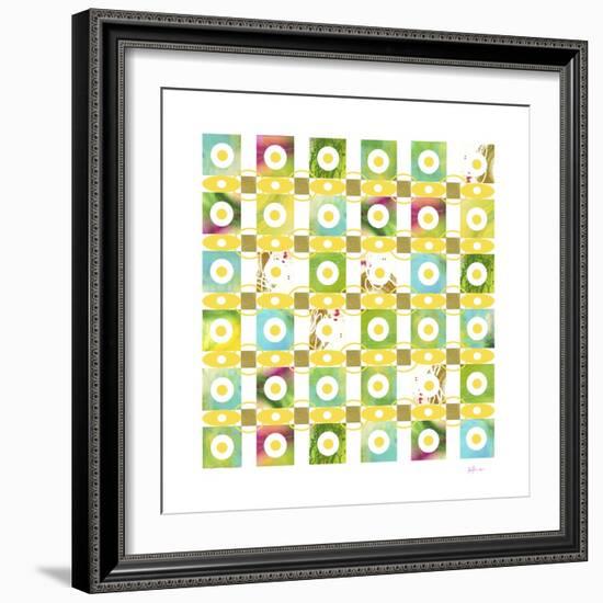 Turquiose GRID 18 copy-Pamela A. Johnson-Framed Giclee Print