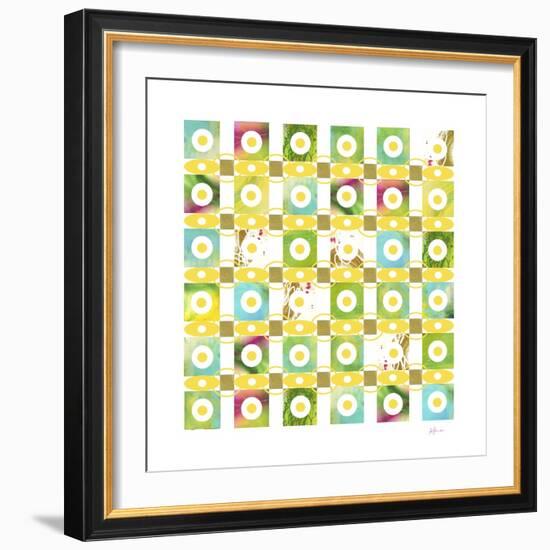 Turquiose GRID 18 copy-Pamela A. Johnson-Framed Giclee Print